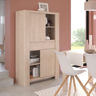 Buffetkast Porto 90cm met 2 deuren & 1 lade - jackson eik Buffetkast Porto 90cm met 2 deuren & 1 lade - jackson eik