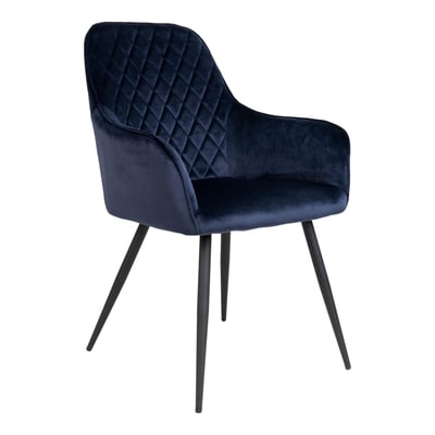 Eetkamerstoel Harbo | Blauw / Velours