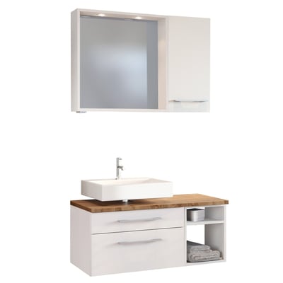 Badkamercombinatie Dasa 2 links - wit Badkamercombinatie Dasa 2 links - wit
