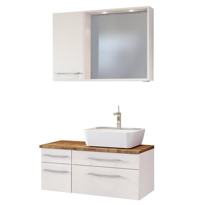 Badkamercombinatie Dasa 12 rechts - wit 
