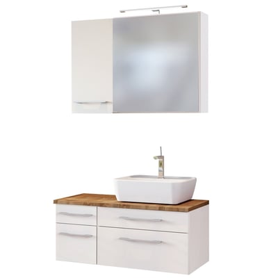 Badkamercombinatie Dasa 16 rechts - wit 