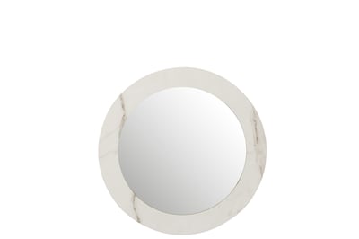 Spiegel marmer mdf/glas wit small