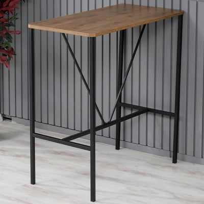 Nordic Bartafel | Metalen frame | Walnoot, zwart