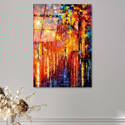 Bozeman Decoratief gehard glas schilderij | 100% GEHARD GLAS | 50 x 70 cm