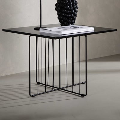 Salontafel Dayton - Zwart MDF - 60x60 cm