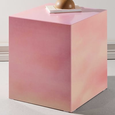 Bijzettafel York - MDF Wolkenroze - 45x40x40 cm