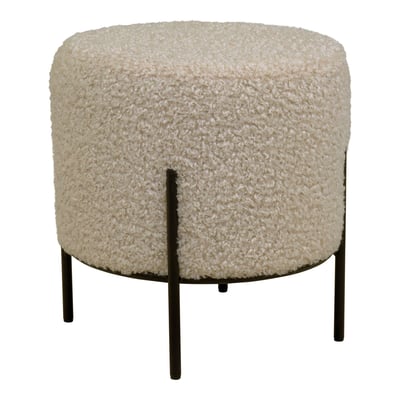 Poef Alford - Ø35x37cm - beige