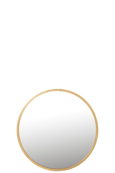Spiegel mona rond ijzer/glas goud large