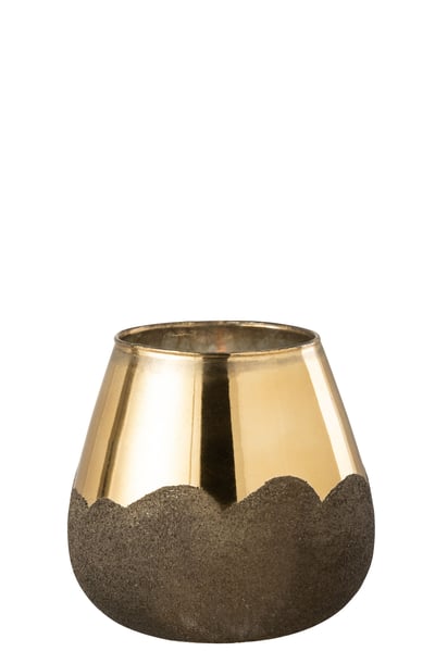 Windlicht nevada glas goud large