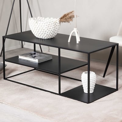Salontafel Staal - Zwart - 120x50 cm