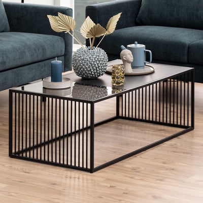 Marmeren en glazen salontafel, draadonderstel, 120x60cm Marmeren en glazen salontafel, draadonderstel, 120x60cm