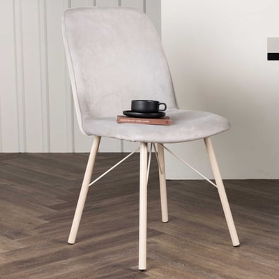 Eetkamerstoel Everyday - Staal - 58x90x47 cm - Grijs