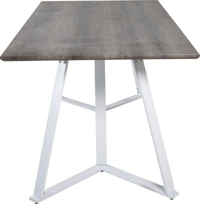 Eettafel Marina Venture Design - Papierlaminaat - 180x90 cm - Grijs/Wit