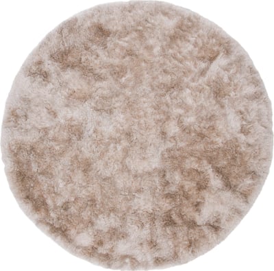 Woonkamertapijt Shiva Shaggy Venture Design - Polyester - Ø200cm - Champagne