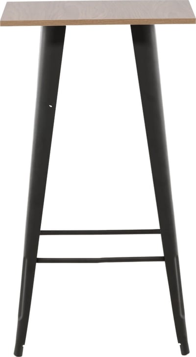 Bartafel Tempe Venture Design - MDF/Walnoot - 60x60cm - Zwart