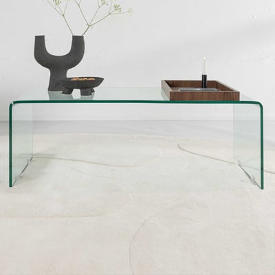 Salontafel Telemark - Glas - 110x50cm - Transparant