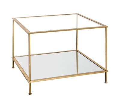 Bijzettafel | 60 x 60 x 45 cm | Goud-design Bijzettafel | 60 x 60 x 45 cm | Goud-design