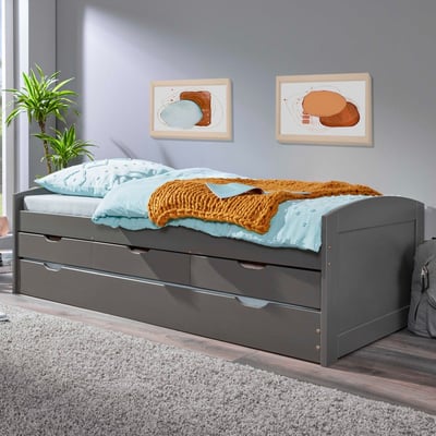 Kajuitbed Jenny 3 lades - grijs Kajuitbed Jenny 3 lades - grijs