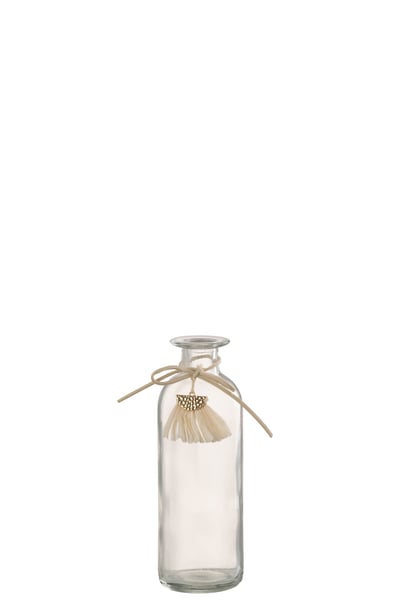 Vaas fles glas transparent small Vaas fles glas transparent small