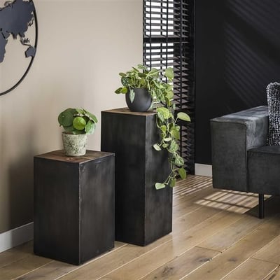 Bloementafel Raf 70 cm-hardhout