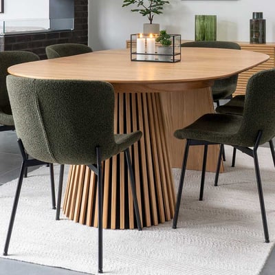 Verlengbare eettafel Osaka - 120-160-200x120x75cm - eikfineer