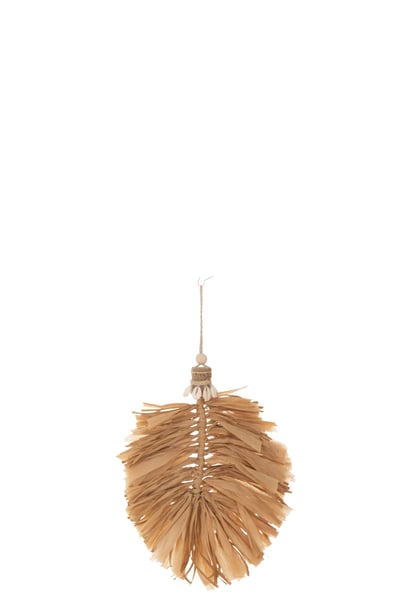 Hanger blad raffia naturel
