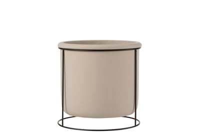 Bloempot hangend cement taupe large Bloempot hangend cement taupe large