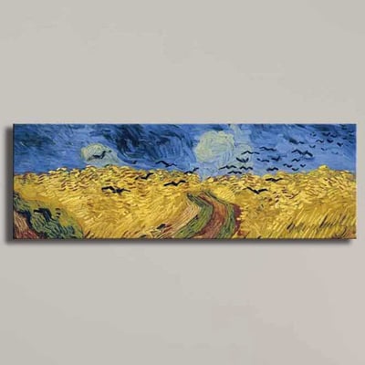 Canvart Decoratief canvas schilderij | Houten lijst | 30 x 90 cm