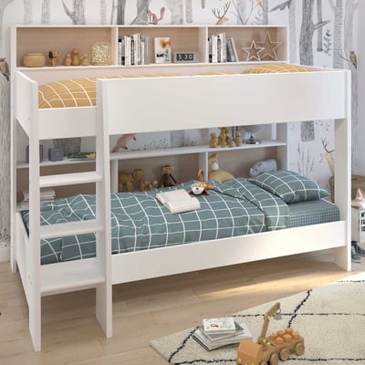 Stapelbed Leo incl. matrasbodems - eik Stapelbed Leo incl. matrasbodems - eik