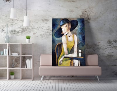 Majestic Decoratief canvas schilderij | Houten lijst | 70 x 100 cm