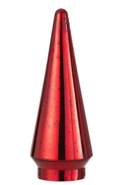 Kerstboom led glas rood large
