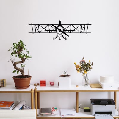 Enzo Decoratieve metalen wandaccessoire | 100% METAAL | 70 x 23 cm