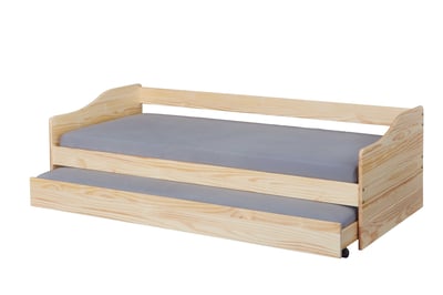 Uitschuifbed Leonie | 90 x 200 cm | 100% Melaminecoating | Kleur: Blondbruin Uitschuifbed Leonie | 90 x 200 cm | 100% Melaminecoating | Kleur: Blondbruin