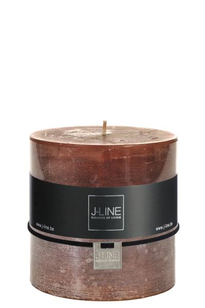 Cilinderkaars bruin -64u Cilinderkaars bruin -64u