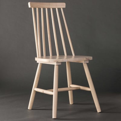 Eetkamerstoel Lönneberga - whitewash rubberhout - 50x88x43 cm