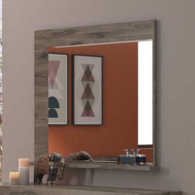 Spiegel East 93 cm - donkere eik