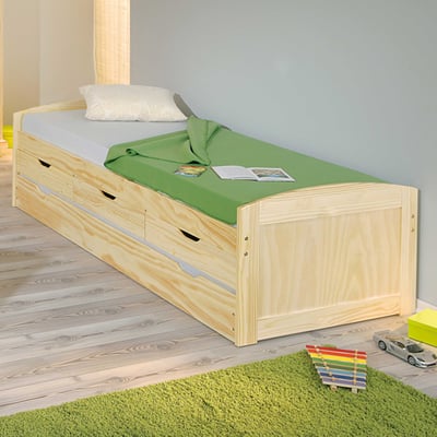 Kajuitbed Thomas 90x200 - massief hout
