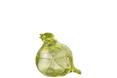Pot duif glas groen