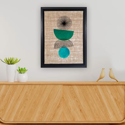 Leao Canvas Schilderij | 100% JUTE | Houten Frame | Veelkleurig Leao Canvas Schilderij | 100% JUTE | Houten Frame | Veelkleurig