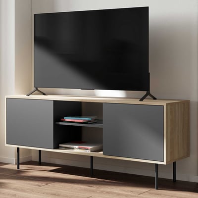Tv-meubel Vibe 150cm - eik/zwart Tv-meubel Vibe 150cm - eik/zwart