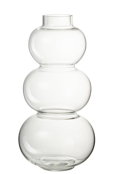 Vaas bol glas transparant large