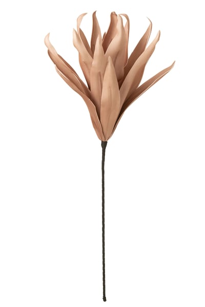 Bloem tak lange bladeren 1 kop eva nude roze Bloem tak lange bladeren 1 kop eva nude roze
