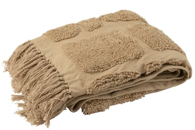 Plaid sidney polyester beige