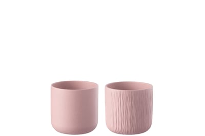 Bloempot gen keramiek roze extra small assortiment van 2 Bloempot gen keramiek roze extra small assortiment van 2
