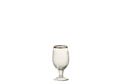 Drinkglas goud rand glas transparant Drinkglas goud rand glas transparant