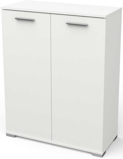 Opbergkastje Maura 2 draaideuren-mat wit