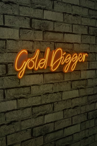Neonverlichting Gold Digger - Wallity reeks - Oranje