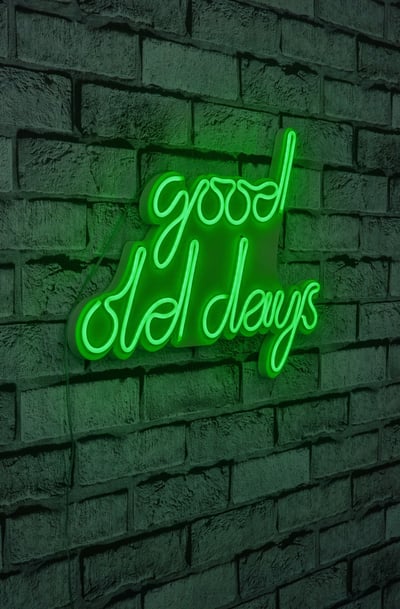 Neon Graph Decoratieve kunststof ledverlichting | Groen | 44 x 33 x 2 cm