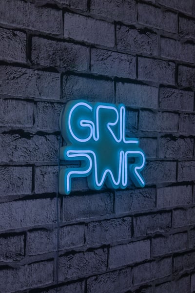 Neon Graph Decoratieve kunststof ledverlichting | Blauw | 36 x 25 x 2 cm