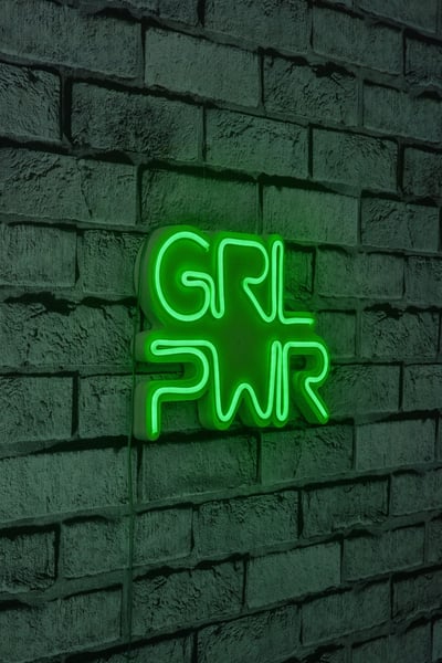 Neon Graph Decoratieve kunststof ledverlichting | Groen | 36 x 25 x 2 cm